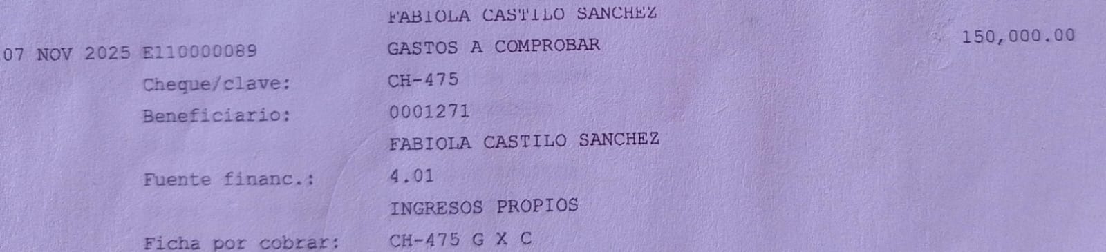 Registro del organismo: 
